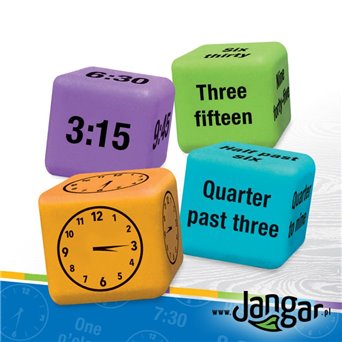 Cubes (G) for learning hours in English