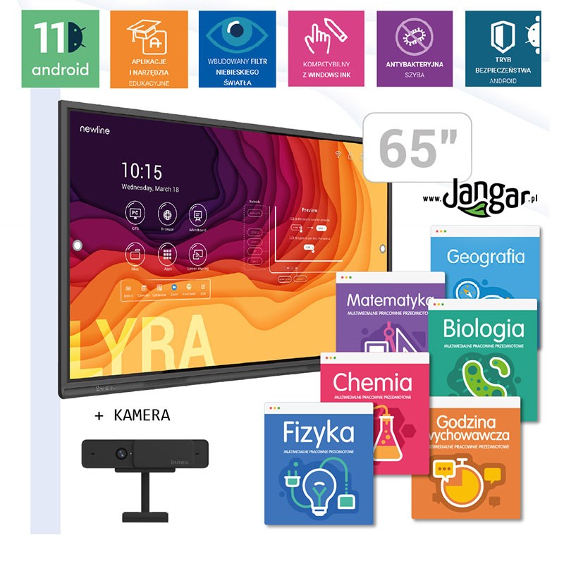 Multimedia Subject Laboratories with interactive monitor Newline LYRA 65" 0%VAT for Schools