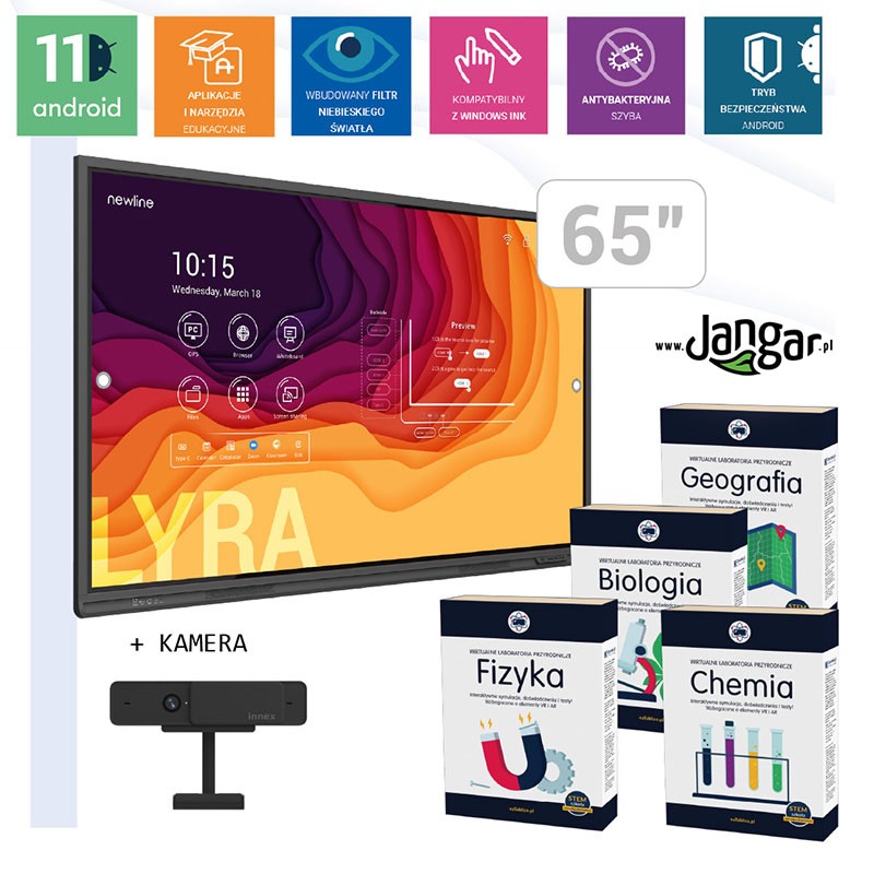 Virtual Natural Laboratories with an interactive monitor Newline LYRA 65"