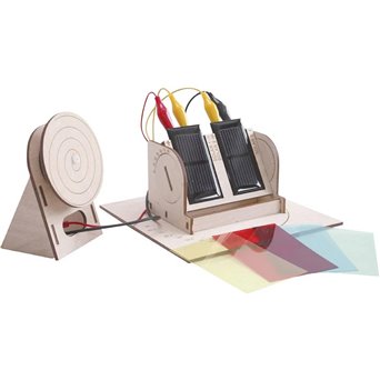 Solar Cell Demonstrator with meter and photovoltaic panels