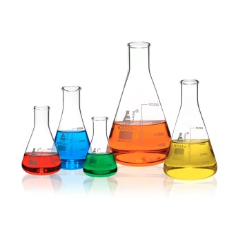Set in foam: 5 boro conical flasks (50,150,250,500,1000 ml)