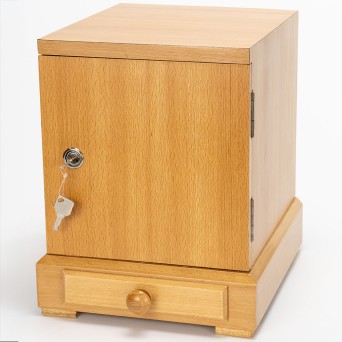Lockable cabinet with 6 drawers for microscope slides
