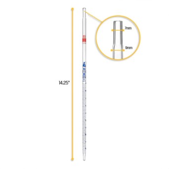 Volumetric Pipette, 5 mL Borosilicate Glass