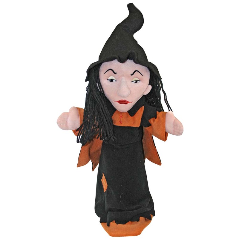 A witch, a big hand puppet