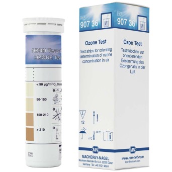 Indicator strips for determining the ozone content of air