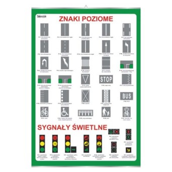 Plansza ścienna: Znaki poziome