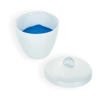 Porcelain crucible with lid, 50 ml capacity