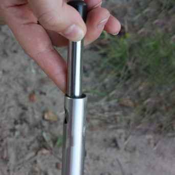 Soil sampling probe w/removable T-hand, S/S