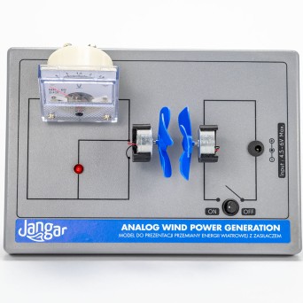 Model for the demonstration of wind energy conversion with a power supply II