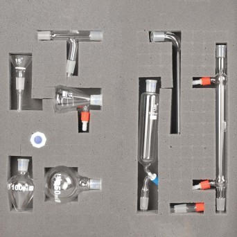 Laboratory Glassware Set 19/26 – 11 Pieces with Liebig Condenser