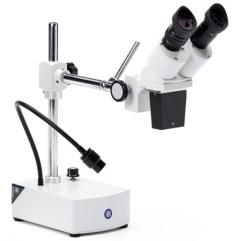 Stereo Microscope 10x-LED with Arm Tube and Flexible Illumination