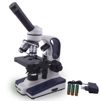 School microscope 40x-1000x Duo-LED wireless