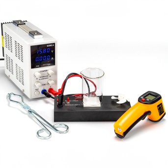 Thermal energy experiment kit with digital power supply
