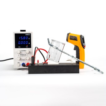 Thermal energy experiment kit with digital power supply