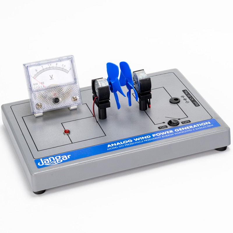 Model for the demonstration of wind energy conversion with a power supply II