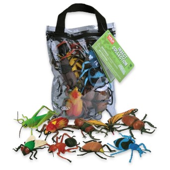 A set of 10 large insect models