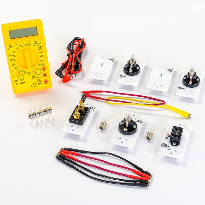 Simple electrical circuits with multimeter