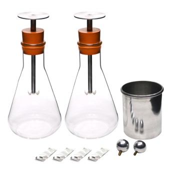 Set of 2 Electroscopes in a glass flask (BORO)