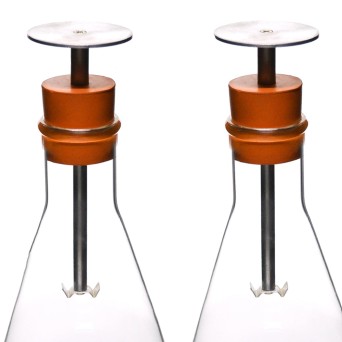 Set of 2 Electroscopes in a glass flask (BORO)