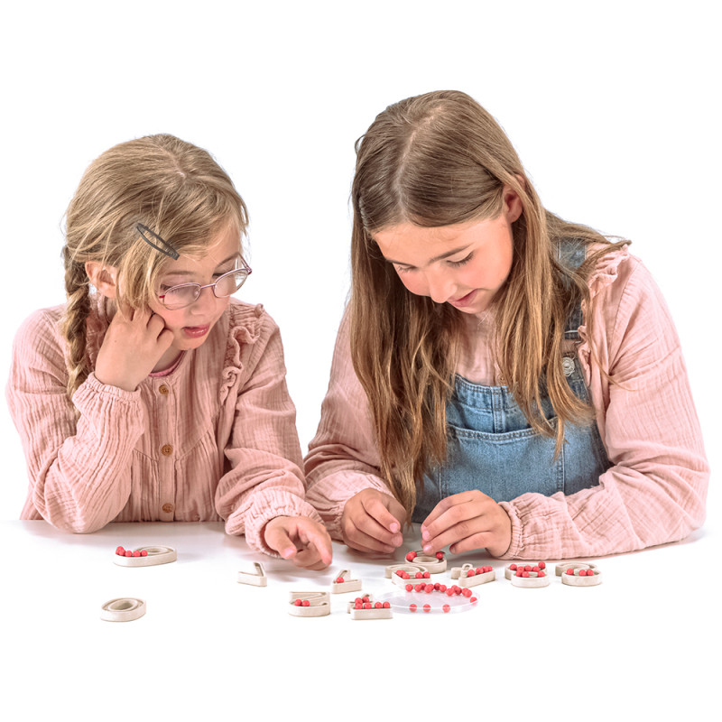 Set of 11 Digits with Beads - Learning to Write and Count