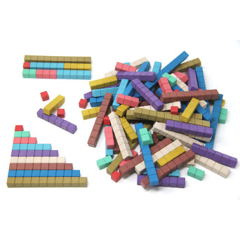 Numbers in colors, kpl. 100 pieces in colors Montessori