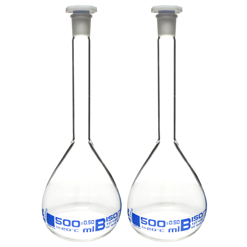 500 ml volumetric flask, cpl. 2