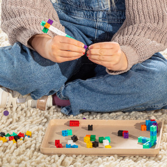 1 g / 1 cm Cubes with Connectors, 10 Colors, 1000 Pieces