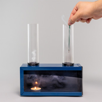 Gas convection apparatus (convection currents in the air)