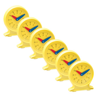 Student clocks (dia. 10 cm) pack of 6 pcs.