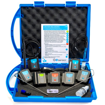 Chemistry experiment suitcase kit with sensors, tablet and WiFi module MOD59