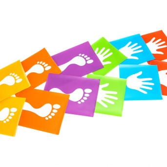 Hands-foot floor mats kpl. 12