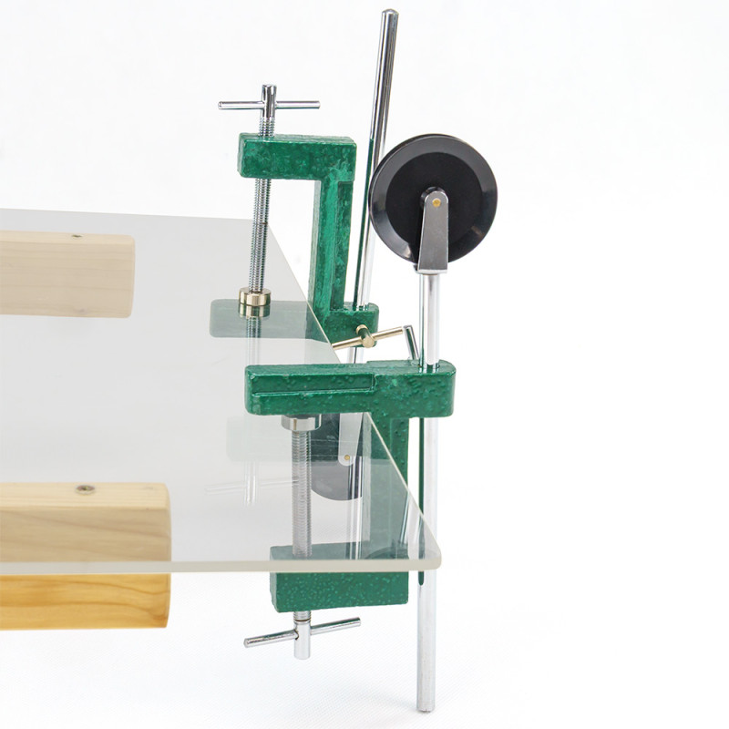 Set of 2 adjustable-height pulleys with strong mounting brackets