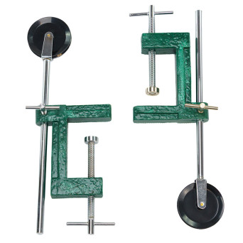 Set of 2 adjustable-height pulleys with strong mounting brackets