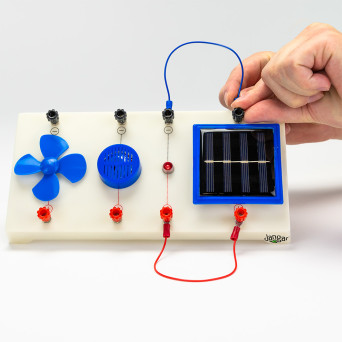 Aid for demonstrating the operation of photovoltaic energy