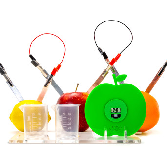 Fruit Battery Clock and Electrochemistry Experiment Kit