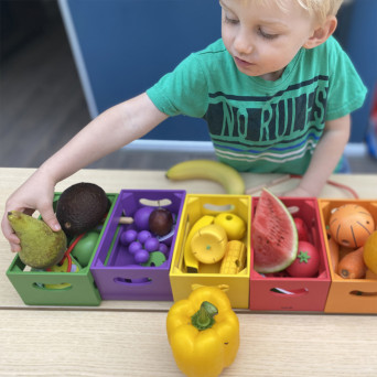 Colorful Garden – Wooden Fruit & Vegetable Sorting Set (28 pcs.)