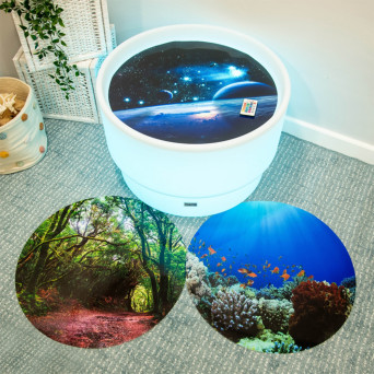 Interactive Nature Discovery Table – educational set with Forest, Ocean and Space mats