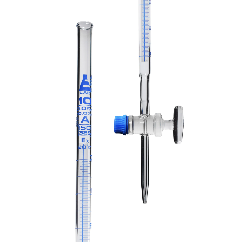 Burette with glass stopcock, 10 ml