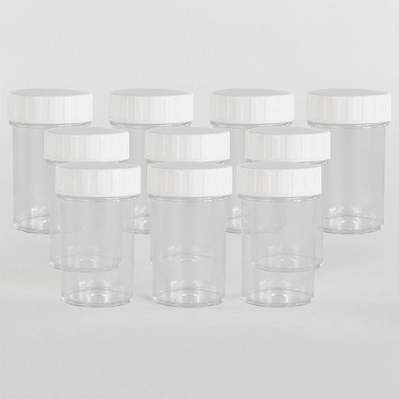 Sample containers, set of 10