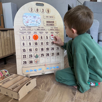 JANGAR Wooden Weather Calendar (PL/ENG version)