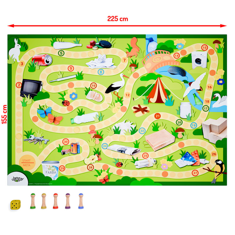 Large-format educational game: We Sort Waste and Clean Up the Forest – XXL version