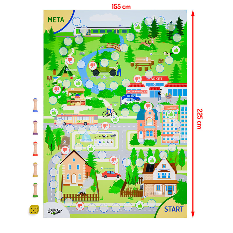 Large-format educational game: Be Eco - Good and Bad Habits - XXL version