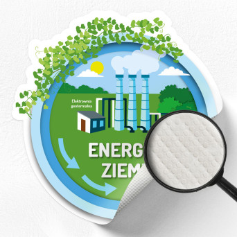 Durable wall sticker 50×48 cm: Geothermal Energy