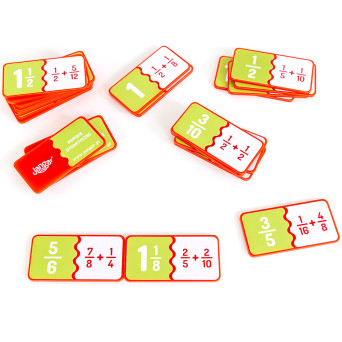Domino – Adding Common Fractions, Full Color