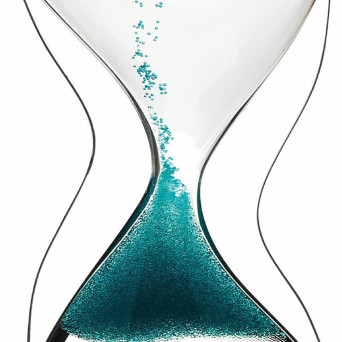 Reversed Hourglass, Green/Teal