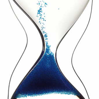 Reversed Hourglass, Blue