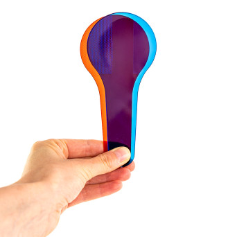 Colorful filters for mixing colors