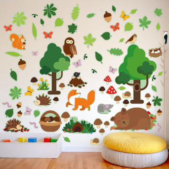 Educational Wall Stickers:  Forest