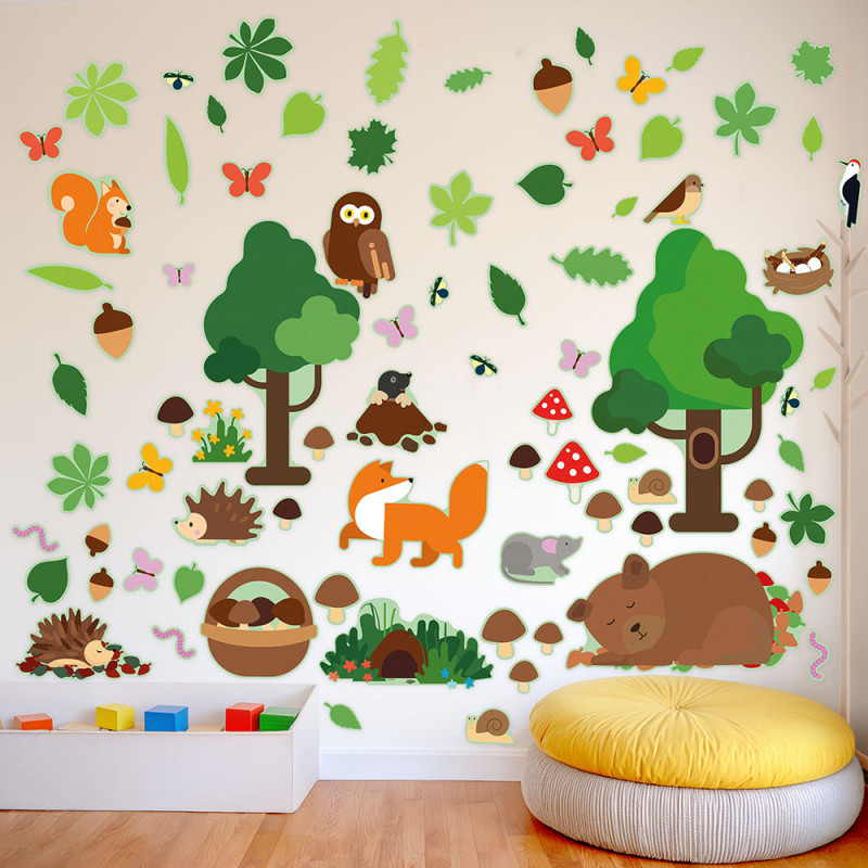 Educational Wall Stickers:  Forest