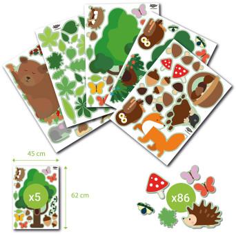 Educational Wall Stickers:  Forest